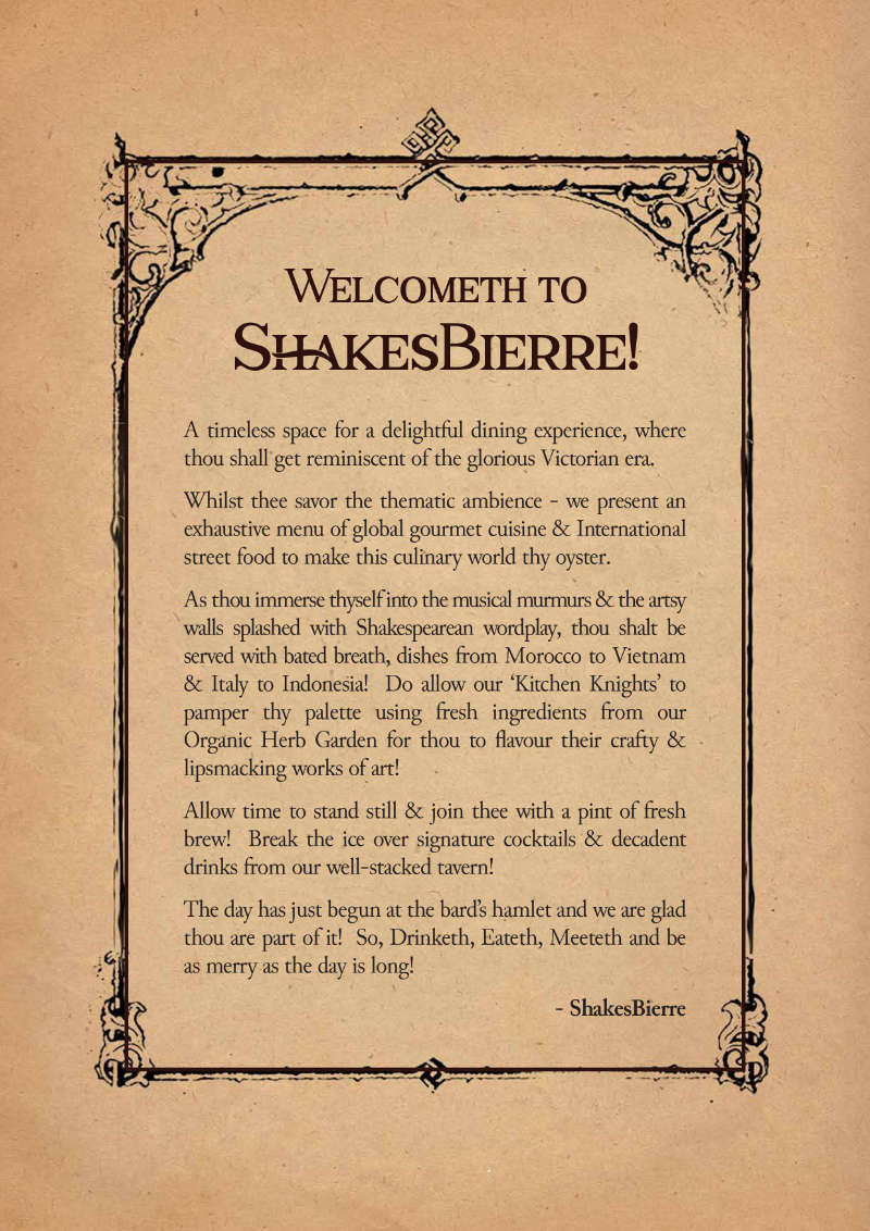 Welcome to ShakesBierre